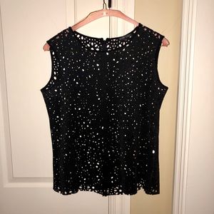Black Boho Chic Top